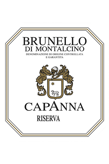 NV Brunello di Montalcino Riserva front label