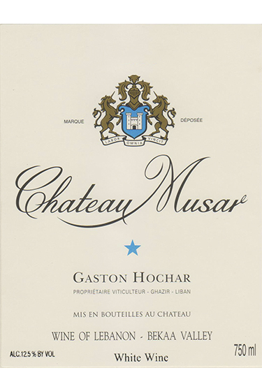 No vintage Chateau Blanc front label