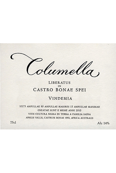 No vintage Columella Front Label