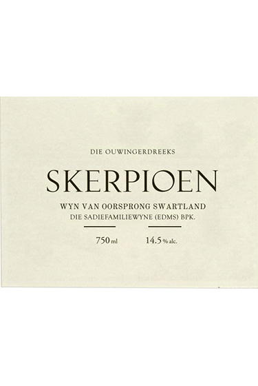 No vintage Skerpioen Front Label