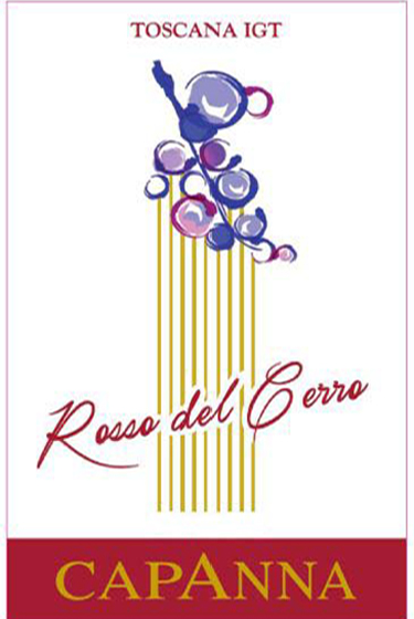NV Rosso del Cerro front label NEW LABEL